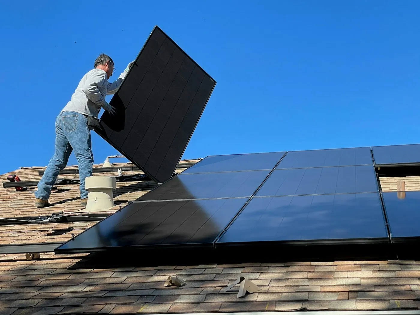 Installation photovoltaïque sur bâtiment industriel