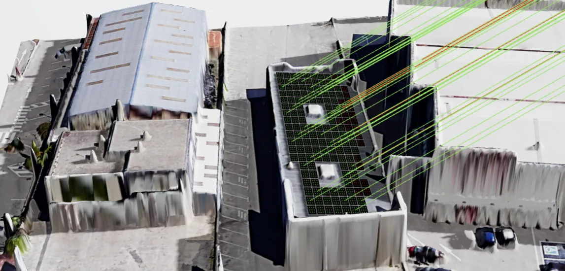 Simulation solaire en toiture